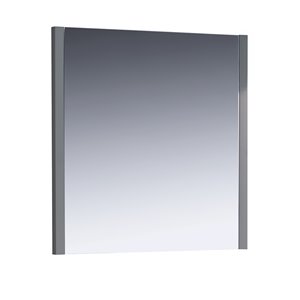 Fresca Torino 31.5-in Grey Square Bathroom Mirror
