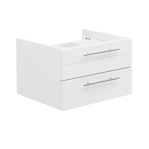 Fresca Lucera 23.2-in Bathroom Vanity Cabinet in White
