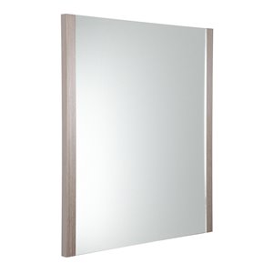 Fresca Torino 25.5-in Grey Oak Rectangular Bathroom Mirror