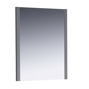 Fresca Torino 25.5-in Grey Rectangular Bathroom Mirror
