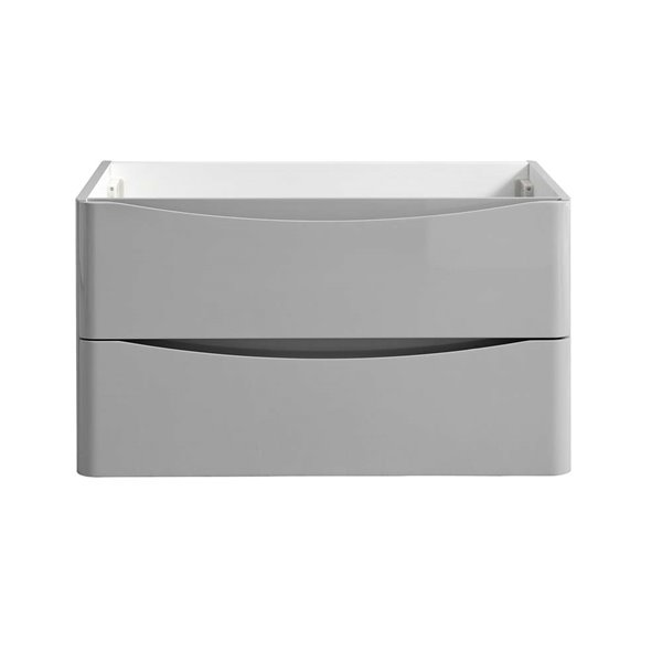 Fresca Tuscany 31.3-in Glossy Grey Bathroom Vanity Cabinet