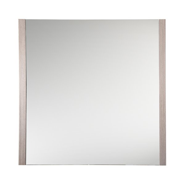 Fresca Torino 31.5-in Grey Oak Square Bathroom Mirror