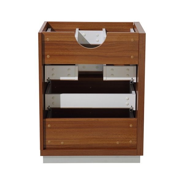 Fresca Livello 24 in. Teak Modern Bathroom Vanity with Medicine Cabinet