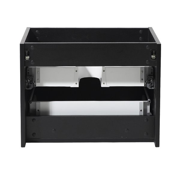 Fresca Nano 23.38-in Black Bathroom Vanity Cabinet