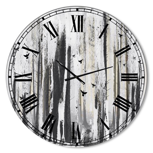 Designart Strange World Oversized Analog Round Wall Standard Clock ...