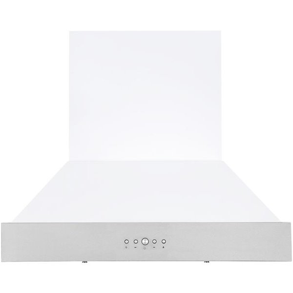 Ancona Pro 30-in Ducted White and Stainless Steel Wall-Mounted Range Hood