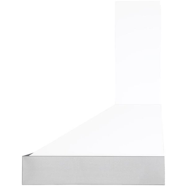 Ancona Pro 30-in Ducted White and Stainless Steel Wall-Mounted Range Hood