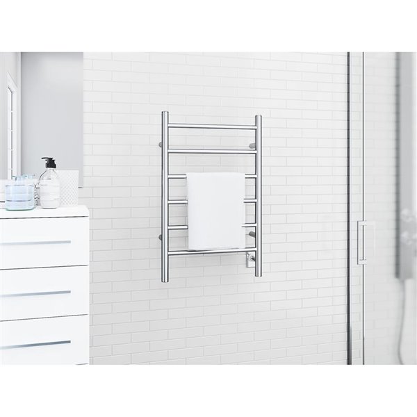 Ancona Polished Stainless Steel Hardwired Towel Warmer