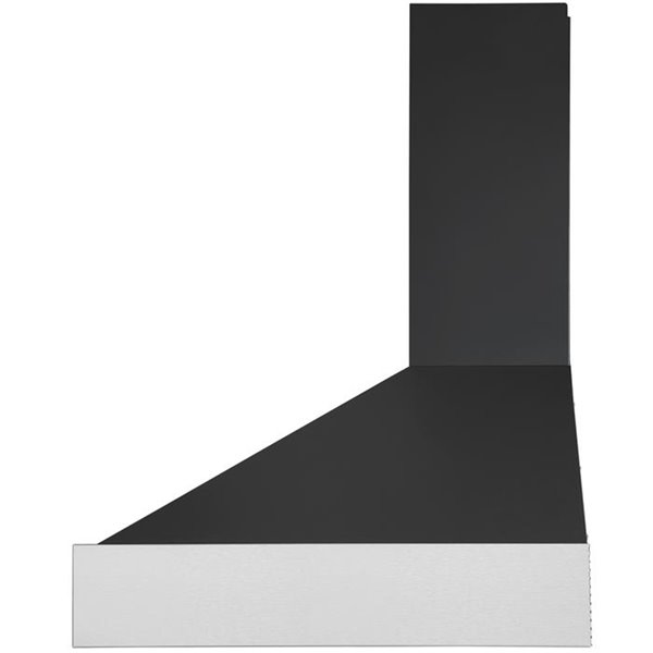 Ancona Pro 36-in Ducted Black and Stainless Steel Wall-Mounted Range Hood