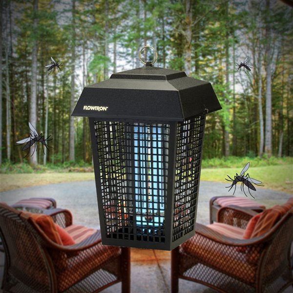 Flowtron 43560-sq. ft. 40-Watt Black Electric Bug Zapper Stake Light