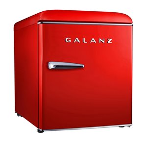 Galanz 1.7-cu ft Freestanding Mini Fridge Freezer Compartment (Red)