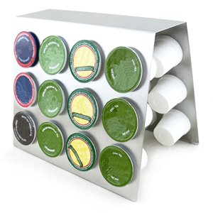 Organisateur de K-Cup et Dolce Gusto en acier inoxydable, 24 capsules, oneBREW®