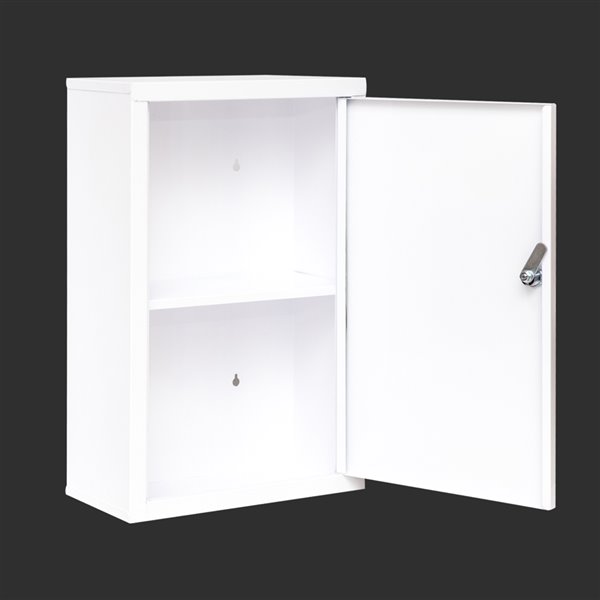 Fine Art Living 11.8-in X 18.1-in Surface White Rectangle Medicine Cabinet