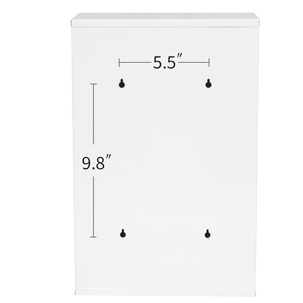 Fine Art Living 11.8-in X 18.1-in Surface White Rectangle Medicine Cabinet