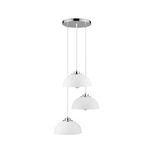 Novogratz X Globe Electric Tribeca Matte White Modern/contemporary Cone Standard Medium (10-22 Inches) Pendant Light