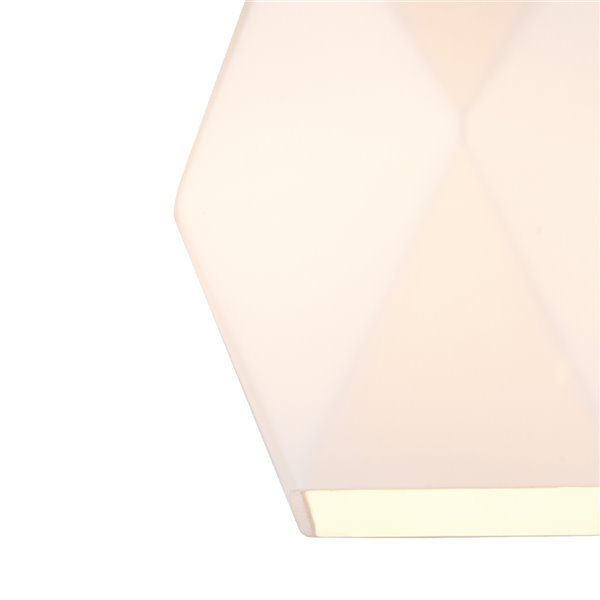 Novogratz X Globe Electric Chelsea 8-in Matte Gold Glam Flush Mount Light