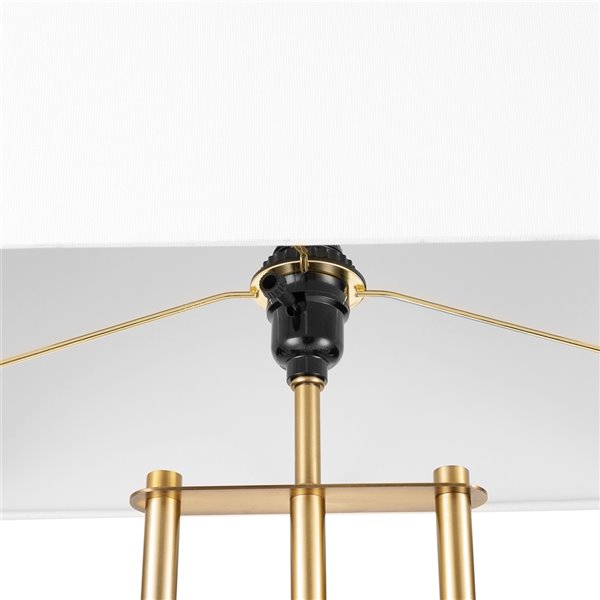 Novogratz X Globe Electric Soho 62-in Matte Gold Standard Floor Lamp