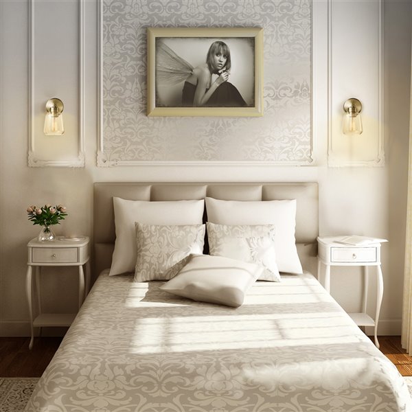 Globe Electric Salma 6.3-in W 1-Light Matte Gold Modern/Contemporary Wall Sconce