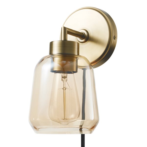 Globe Electric Salma 6.3-in W 1-Light Matte Gold Modern/Contemporary Wall Sconce