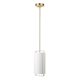 Novogratz X Globe Electric Dylan Matte Gold Vintage Cylinder Standard Medium (10-22 Inches) Pendant Light