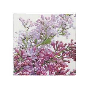 Paquet de 20 serviettes de table à 3 épaisseurs de IH CASADECOR (lilas) - Ensemble de 6