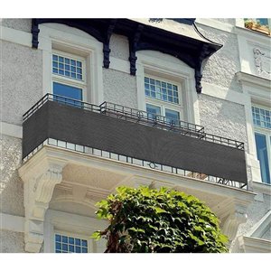 iH casadécor Grey Privacy Balcony Cover