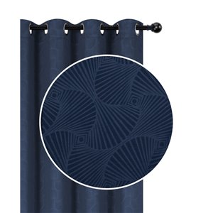 IH Casa Decor 54-in x 96-in Blue Shell Room Darkening Cordless Panel Shade - Set of 2