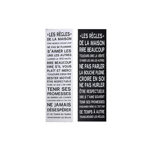 IH Casa Decor 39-in H x 12-in W French Canvas Signs - Set of 2