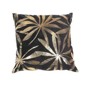 IH Casa Decor 18-in W x 18-in L Gold Leaves Square Decorative Pillows - 2-Piece