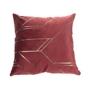 IH Casa Decor 18-in W x 18-in L Square Gold Pattern Decorative Pillows - 2-Piece