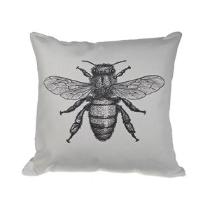 IH Casa Decor 18-in W x 18-in L Square Bee Decorative Pillows - 2-Piece