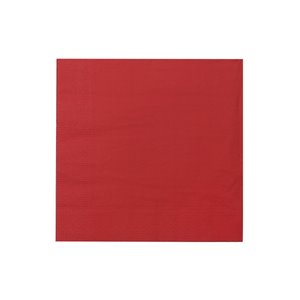 Paquet de 20 serviettes de table à 3 épaisseurs de IH Casa Decor (rouge) - Ensemble de 6