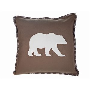 IH Casa Decor 18-in W x 18-in L Square Decorative Pillows with Bear - 2-Piece