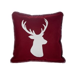 IH Casa Decor 18-in W x 18-in L Square Deer Decorative Pillows - 2-Piece