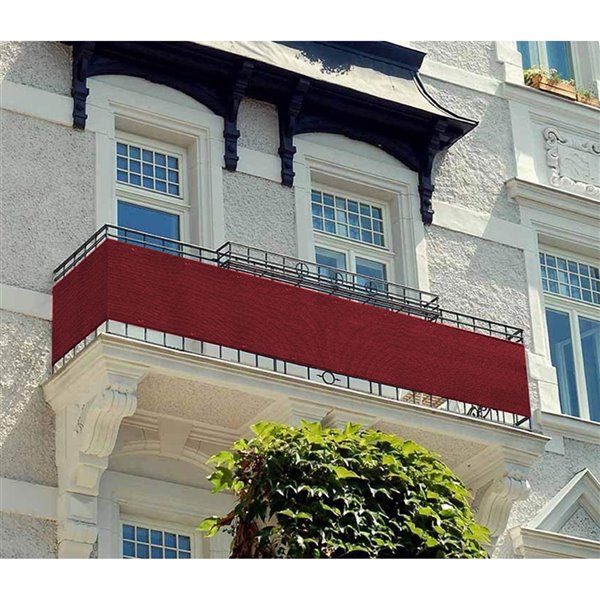 Toile d'intimité rouge pour balcon par iH casadécor