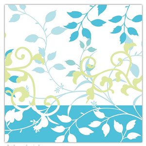 Paquet de 20 serviettes de table à 3 épaisseurs de IH CASADECOR (floral) - Ensemble de 6
