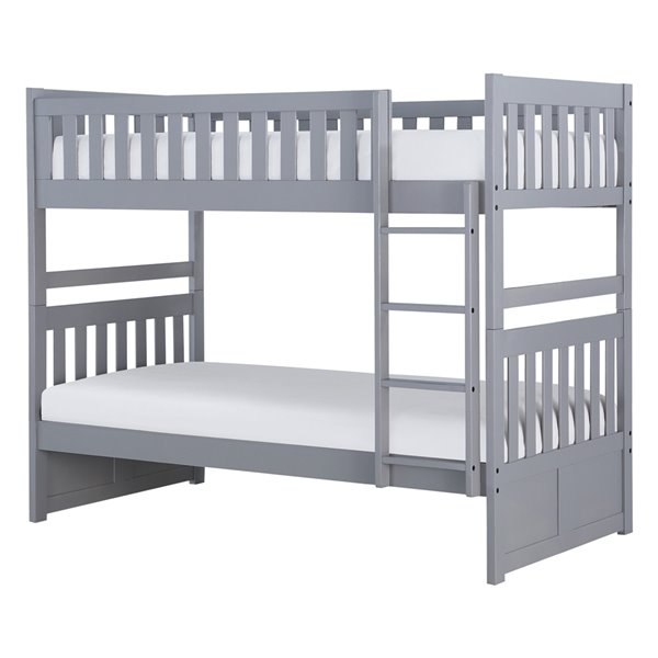 Hometrend Twin/Twin Bunk Bed Grey