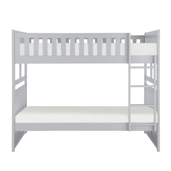 Hometrend Full/Full Bunk Bed Grey