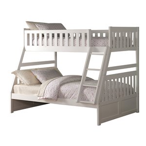 Hometrend Twin/Full Bunk Bed White