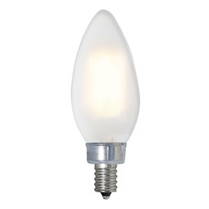 TorontoLed 50-Watt B12 Warm Candelabra Dimmable Light Bulb 2-pack