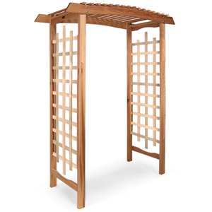 All Things Cedar 60-ft x 86-ft Untreated Wood Garden Arbour