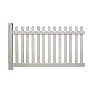 Panneau de clôture classique WamBam Fence 48 x 84 po vinyle blanc