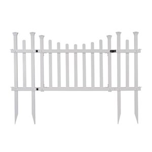 Ensemble de porte de barrière avec ailerons de clôture en vinyle Madison (30 poH x 60 poW)