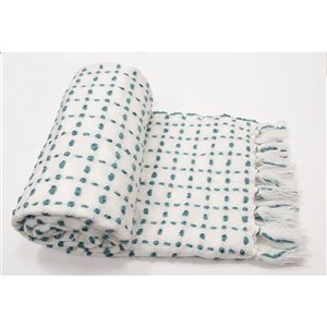 Jeté Salerno par Honolulu Home Fashions en acrylique vert
