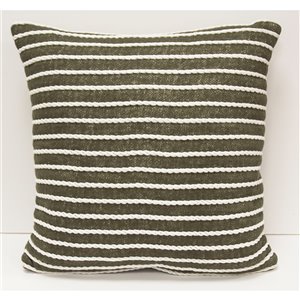 Honolulu Home Fashions Butler 18-in W X 18-in L Square Indoor Decorative Pillow