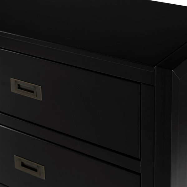 Walker Edison Black Pine 6-drawer Dresser