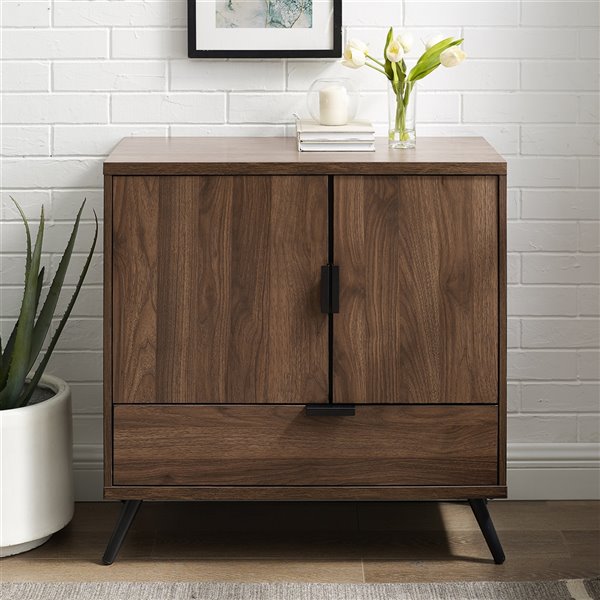 Dark walnut deals accent cabinet