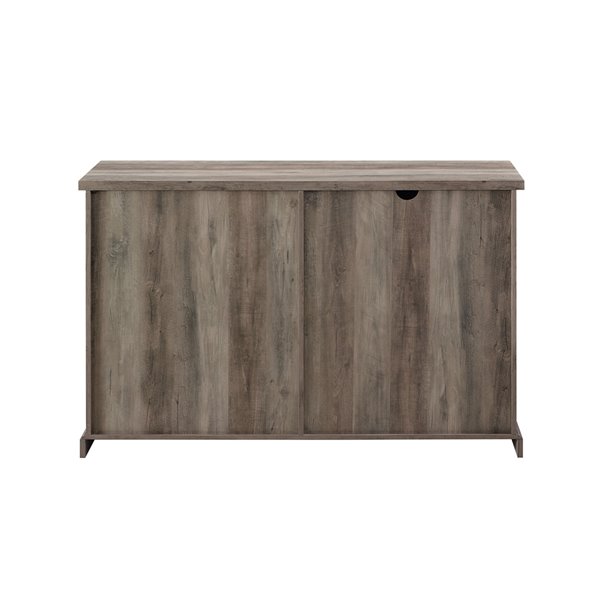 Walker Edison 56-in Sliding X Barn Door Sideboard - Grey Wash