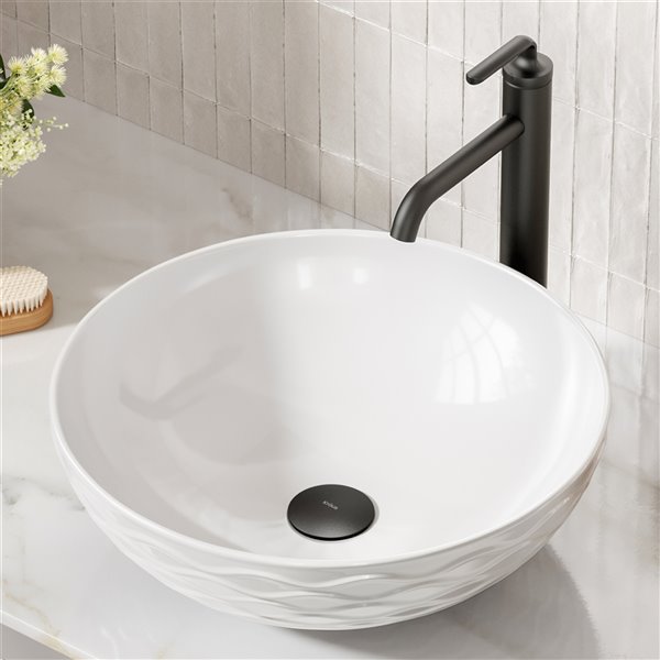 Kraus Black Universal Decorative Sink Drain