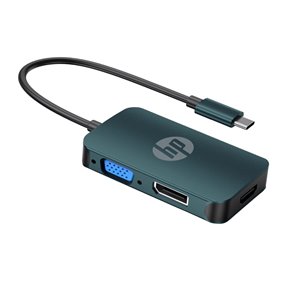 Adaptateur de 0,5 pi USB-C vers HDMI, VGA et DisplayPort par HP